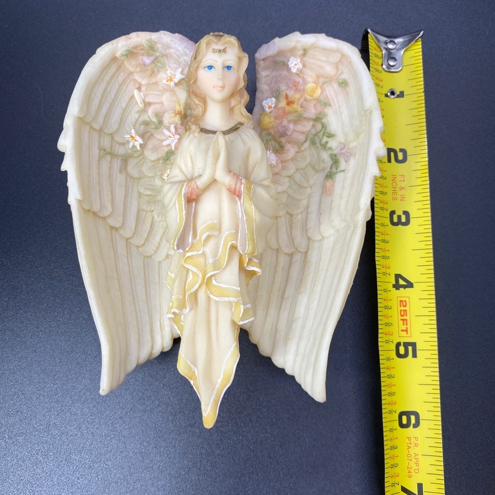 Vintage Angel Ornament Large with Hinged Wings overlapping closing‎ wings, #247